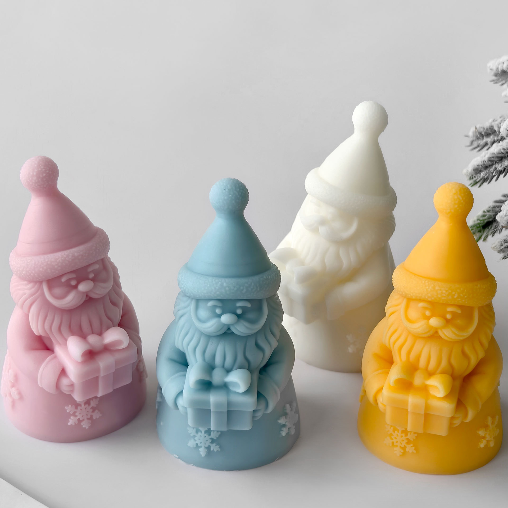 Santa Claus Gift Box Silicone  - Soy Wax Pillar Blend review and price