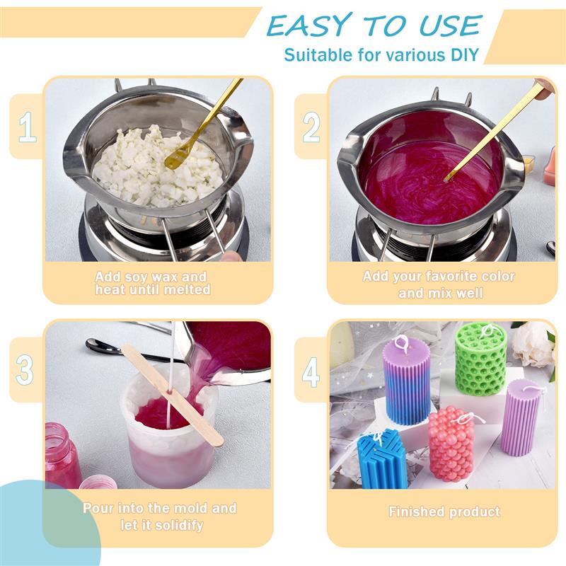 100/500g/1kg Pure Soy Wax Para - Soy Wax Pillar Blend review and price